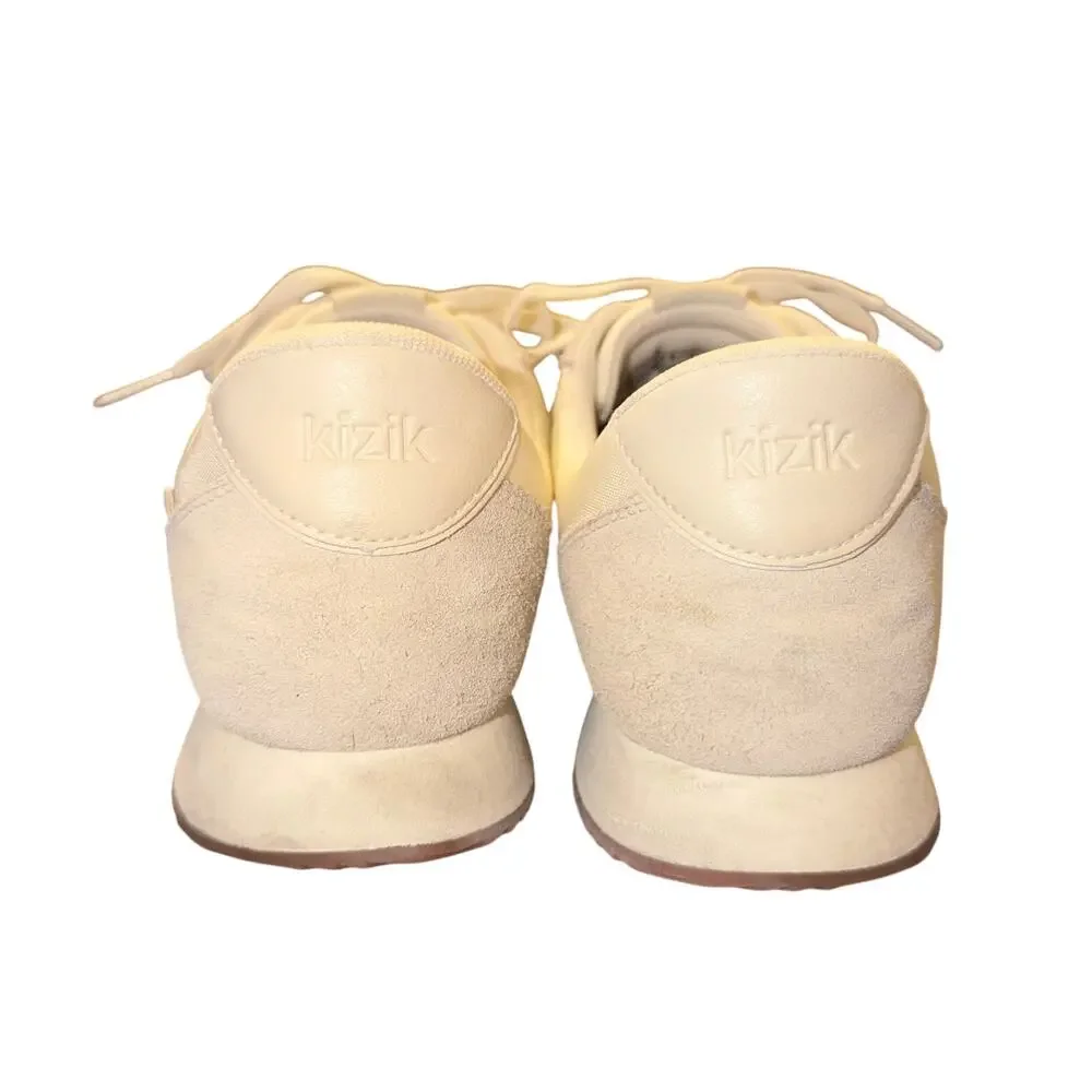 Kizik Milan Sneakers Size Women's 10.5 Men's 9 Bone Hands Free Comfort Shoes